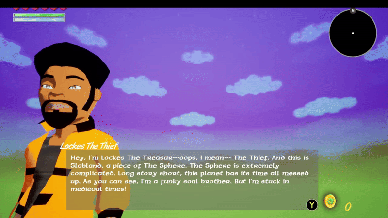 Lockes The Thief game showcasing dialogue system