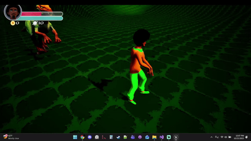 Loan Swordsman game footage of fighting the base enemy